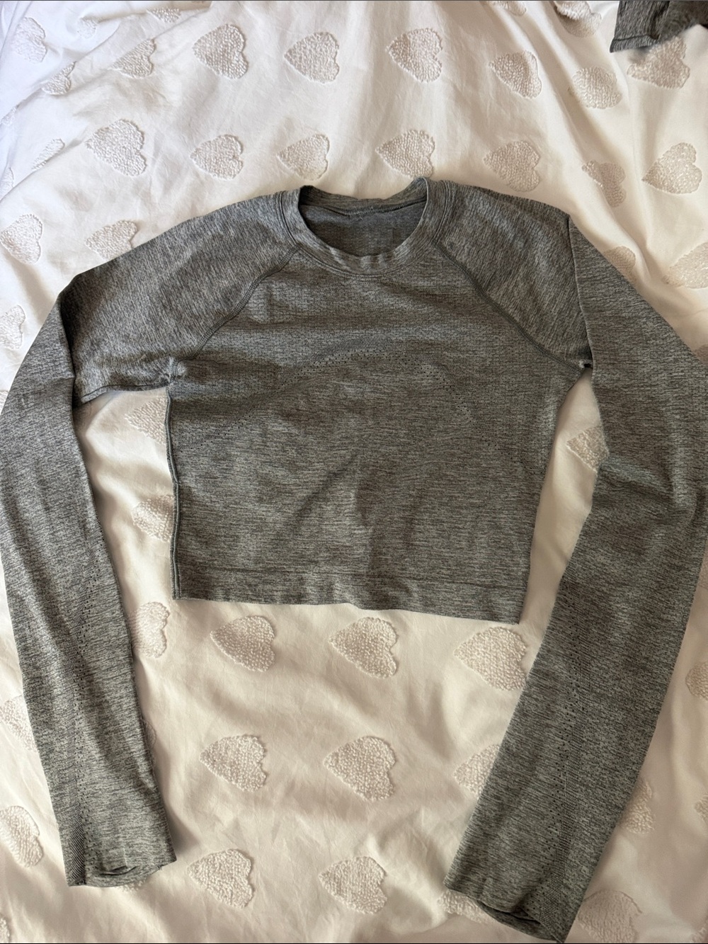 Swiftly Tech Cropped Long sleeve in Grey